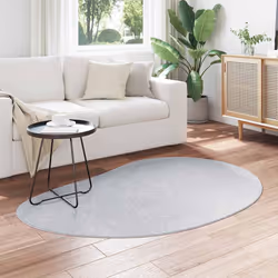 vidaXL Tappeto Grigio 120 x 170 cm Poliestere - Vista aggiuntiva 3