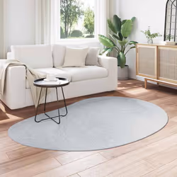 vidaXL Tappeto Grigio 140 x 200 cm Poliestere - Vista aggiuntiva 3