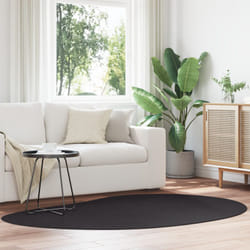 Vidaxl - Tappeto Nero 140x200 cm Poliestere Antiscivolo