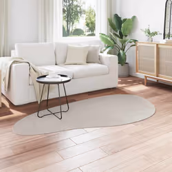 vidaXL Tappeto HUARTE Sabbia 100 x 200 cm Poliestere - Vista aggiuntiva 3
