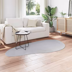 vidaXL Tappeto HUARTE Grigio 100 x 200 cm Poliestere - Vista aggiuntiva 3