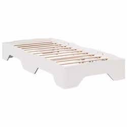 vidaXL Giroletto senza Materasso Impilabile Bianco 90x190 cm Legno - Vista aggiuntiva 3