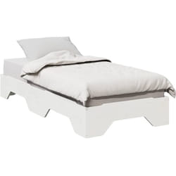 Giroletto senza Materasso Impilabile Bianco 75x190 cm Legno Vidaxl 875298