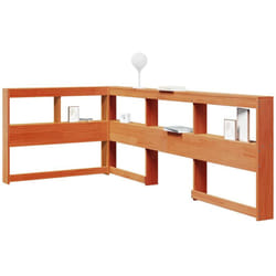 Testiera Libreria a l Marrone Cera 80 cm Legno Massello di Pino Vidaxl 533083