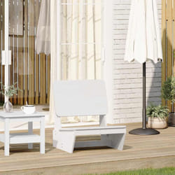 Sedia da Giardino Bianca 60x64x70,5cm in Legno Massello di Pino Vidaxl 601683