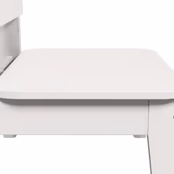 VidaXL 859318 sedia da esterno Terrazzo Legno di pino Bianco - Vista aggiuntiva 6