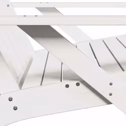 VidaXL 859328 sedia da esterno Terrazzo Legno di pino Bianco - Vista aggiuntiva 6