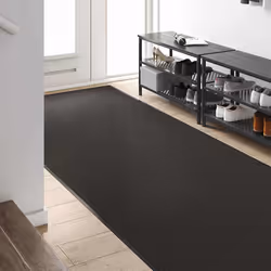 vidaXL Tappetino Altro Nero 120 x 250 cm Poliammide e PVC - Vista aggiuntiva 3