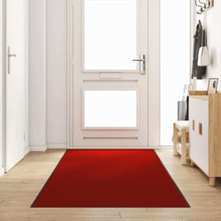 vidaXL Tappetino Altro Rosso e Nero 120 x 400 cm Poliammide e PVC
