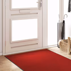 vidaXL Tappetino Altro Rosso e Nero 120 x 400 cm Poliammide e PVC - Vista aggiuntiva 3