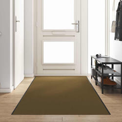 vidaXL Tappetino Altro Marrone e Nero 120 x 400 cm Poliammide e PVC