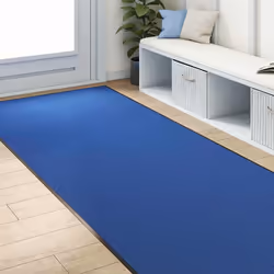 vidaXL Tappetino Altro Blu e Nero 120 x 250 cm Poliammide e PVC - Vista aggiuntiva 3