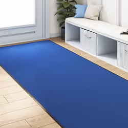 vidaXL Tappetino Altro Blu e Nero 120 x 350 cm Poliammide e PVC - Vista aggiuntiva 3