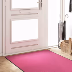 vidaXL Tappetino Altro Rosa e Nero 120 x 250 cm Poliammide e PVC - Vista aggiuntiva 3