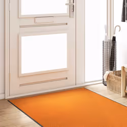 vidaXL Tappetino Altro Arancione e Nero 120 x 300 cm Poliammide e PVC - Vista aggiuntiva 3