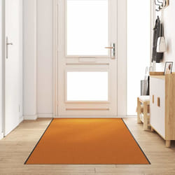 vidaXL Tappetino Altro Arancione e Nero 120 x 350 cm Poliammide e PVC