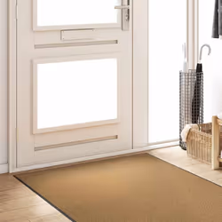 vidaXL Tappetino Altro Crema e Nero 120 x 300 cm Poliammide e PVC - Vista aggiuntiva 3