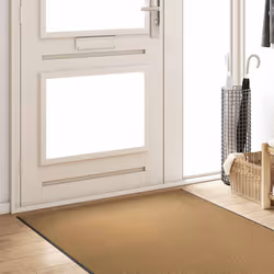 vidaXL Tappetino Altro Crema e Nero 120 x 350 cm Poliammide e PVC - Vista aggiuntiva 3