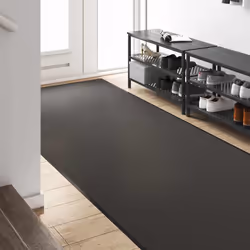 vidaXL Tappetino Antracite e Nero 120 x 250 cm Polipropilene e vinile - Vista aggiuntiva 3
