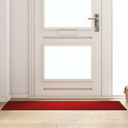vidaXL Tappetino Altro Rosso e Nero 60 x 180 cm Polipropilene e vinile