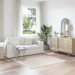 vidaXL Tappeto Shaggy a Pelo Alto Panna 160x160 cm PP