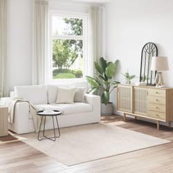 Vidaxl - Tappeto Shaggy con fondo in lattice Crema 200x200 cm