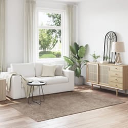 Vidaxl - Tappeto Shaggy con retro in lattice marrone 160x230 cm