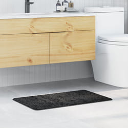 Vidaxl - Tappetino da Bagno Rettangolare Grigio Scuro 50x80 cm Polipropilene Antiscivolo