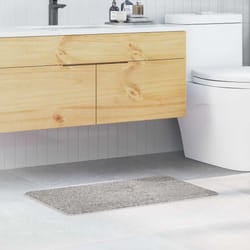 vidaXL Tappetino da bagno antiscivolo Grigio 50 x 80 cm PP