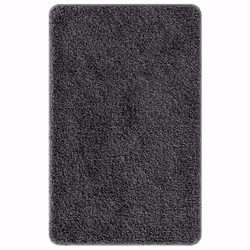 vidaXL Tappetino da bagno antiscivolo Grigio scuro 60 x 90 cm PP - Vista aggiuntiva 2
