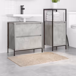 vidaXL Tappetino da bagno antiscivolo Crema 60 x 90 cm PP - Vista aggiuntiva 3
