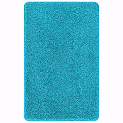 vidaXL Tappetino da bagno antiscivolo Turchese 60 x 90 cm PP - Vista aggiuntiva 2