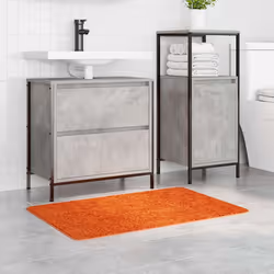 vidaXL Tappetino da bagno antiscivolo Arancione 60 x 90 cm PP - Vista aggiuntiva 3