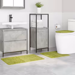 vidaXL Set di tappetini antiscivolo per il bagno 3 pcs Verde - Vista aggiuntiva 3