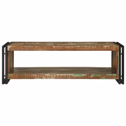 vidaXL Tavolino da salotto 120 x 50 x 38 cm legno massello di riciclo - Vista aggiuntiva 3
