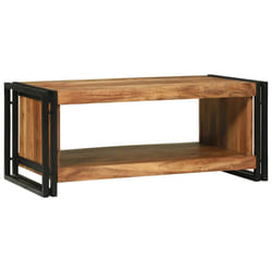 vidaXL Tavolino da salotto 90 x 50 x 38 cm legno massello di acacia