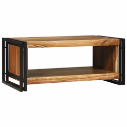 vidaXL Tavolino da salotto 90 x 50 x 38 cm legno massello di acacia - Vista aggiuntiva 2