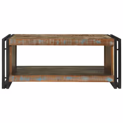 vidaXL Tavolino da salotto 90 x 50 x 38 cm legno massello di riciclo - Vista aggiuntiva 3