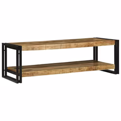 vidaXL Tavolino da salotto Marrone legno massello di mango - Vista aggiuntiva 2