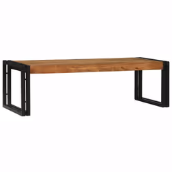 vidaXL Tavolino da salotto 2 pcs Marrone legno massello di acacia - Vista aggiuntiva 3