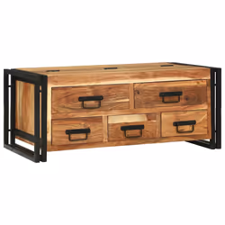 vidaXL Tavolino da salotto Marrone legno massello di acacia - Vista aggiuntiva 2