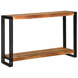 vidaXL Tavolo consolle 120 x 33 x 75 cm legno massello di acacia - Vista aggiuntiva 2