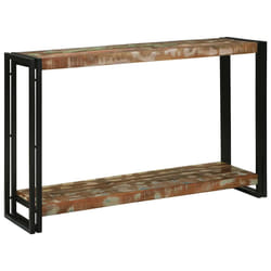 vidaXL Tavolo consolle 120 x 33 x 75 cm legno massello di riciclo