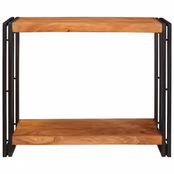 vidaXL Tavolo consolle 90 x 33 x 75 cm legno massello di acacia - Vista aggiuntiva 3