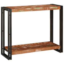 vidaXL Tavolo consolle 90 x 33 x 75 cm legno massello di riciclo
