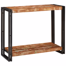 vidaXL Tavolo consolle 90 x 33 x 75 cm legno massello di riciclo - Vista aggiuntiva 2