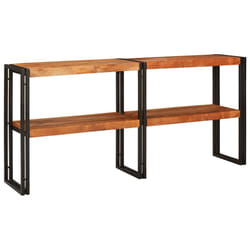 vidaXL Tavolo consolle Marrone legno massello di acacia