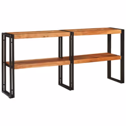 vidaXL Tavolo consolle Marrone legno massello di acacia - Vista aggiuntiva 2