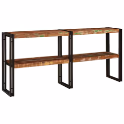 vidaXL Tavolo consolle Multicolore legno massello di riciclo - Vista aggiuntiva 2