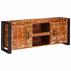 vidaXL Mobile TV Multicolore legno massello di riciclo - Vista aggiuntiva 2